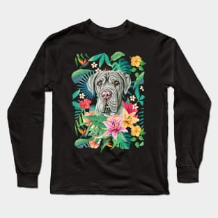 Tropical Neapolitan Mastiff Long Sleeve T-Shirt